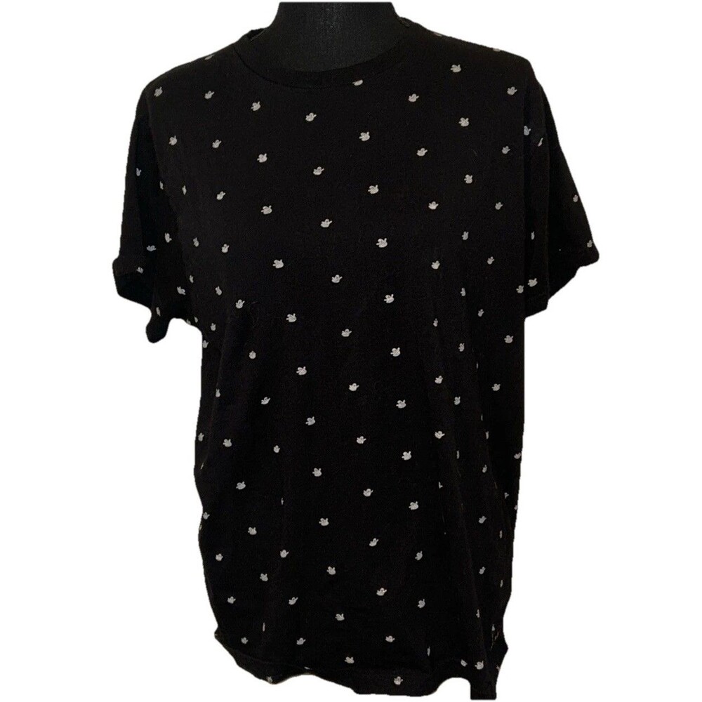 Cactus Mar Ricky Singh XL Faded Black & White Ghost Print Halloween Short Sleeve